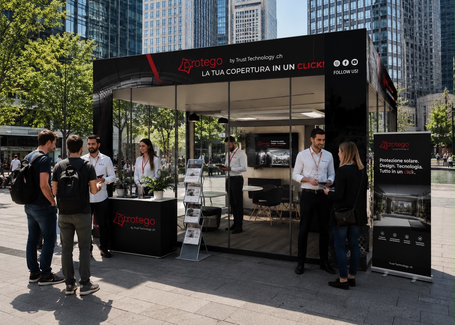 Stand Protego by Trust Technology in piazza